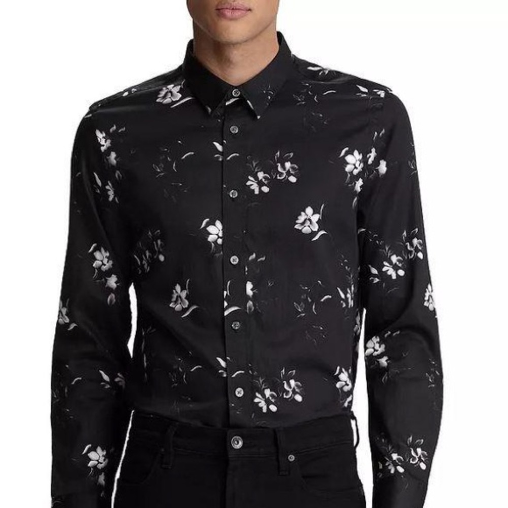 John Varvatos Stevie Long Sleeve Shirt Sz M